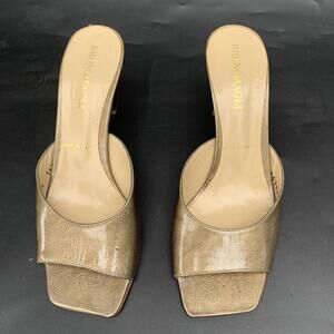 Bruno Magli womens Sandals Heels shoes Sz 36.5 Or 6 Italy